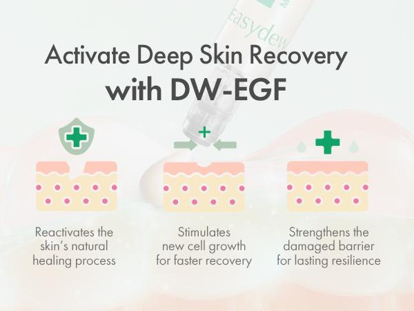 DW-EGF Melatoning Ampoule - Official Product Hydrating Skin Serum with Niacinamide and Glutathione for Uneven Skin & Visible Spots - Fast Absorbing Day and Night Ampoule Korean Skin Care-AJZ
