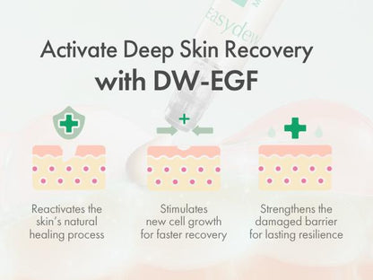 DW-EGF Melatoning Ampoule - Official Product Hydrating Skin Serum with Niacinamide and Glutathione for Uneven Skin & Visible Spots - Fast Absorbing Day and Night Ampoule Korean Skin Care-AJZ