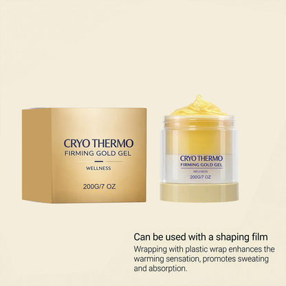 15-Day Fast-Acting Anti Cellulite Sculpting & Tightening Burn Gold Massage Cream | Cryo Thermo Firming Gold Gel for Belly Thigh But & Arm| WELLENESS，Refreshing Formula | Unisex Body Contouring Treatment for Men & Women |200 G-AJZ