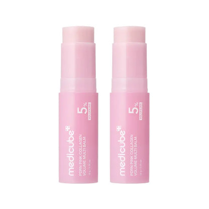 Pink Collagen Volume Multi Balm | All In One Volufiline, PDRN, NAD Stick for Youthful-Looking, Helping Look of Fine Lines, Firming Care, Anti-Aging Care | For Under-Eyes, Neck, Forehead, Smile Lines, Lip Care | Korean Skincare-AJZ