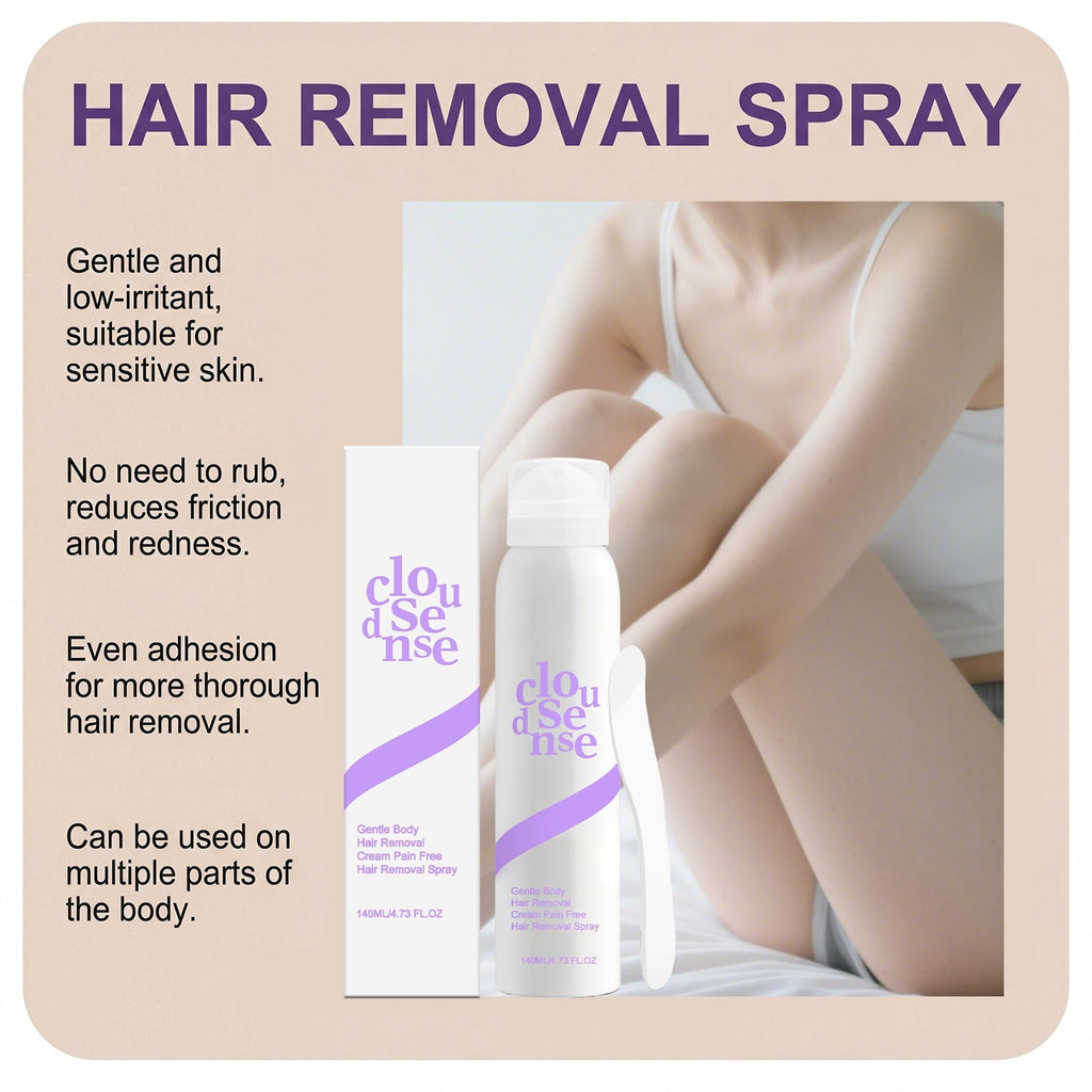 Painless Bikini Hair Removal Cream for Sensitive Skin, Fast-Acting & Gentle Depilatory with Aloe Vera-AJZ