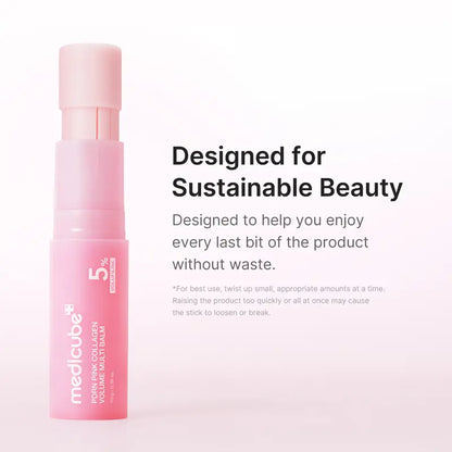 Pink Collagen Volume Multi Balm | All In One Volufiline, PDRN, NAD Stick for Youthful-Looking, Helping Look of Fine Lines, Firming Care, Anti-Aging Care | For Under-Eyes, Neck, Forehead, Smile Lines, Lip Care | Korean Skincare-AJZ