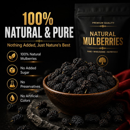 Dried Mulberries – Nourish Liver & Kidney, Darken Hair, Perfect for Night Owls-JXX
