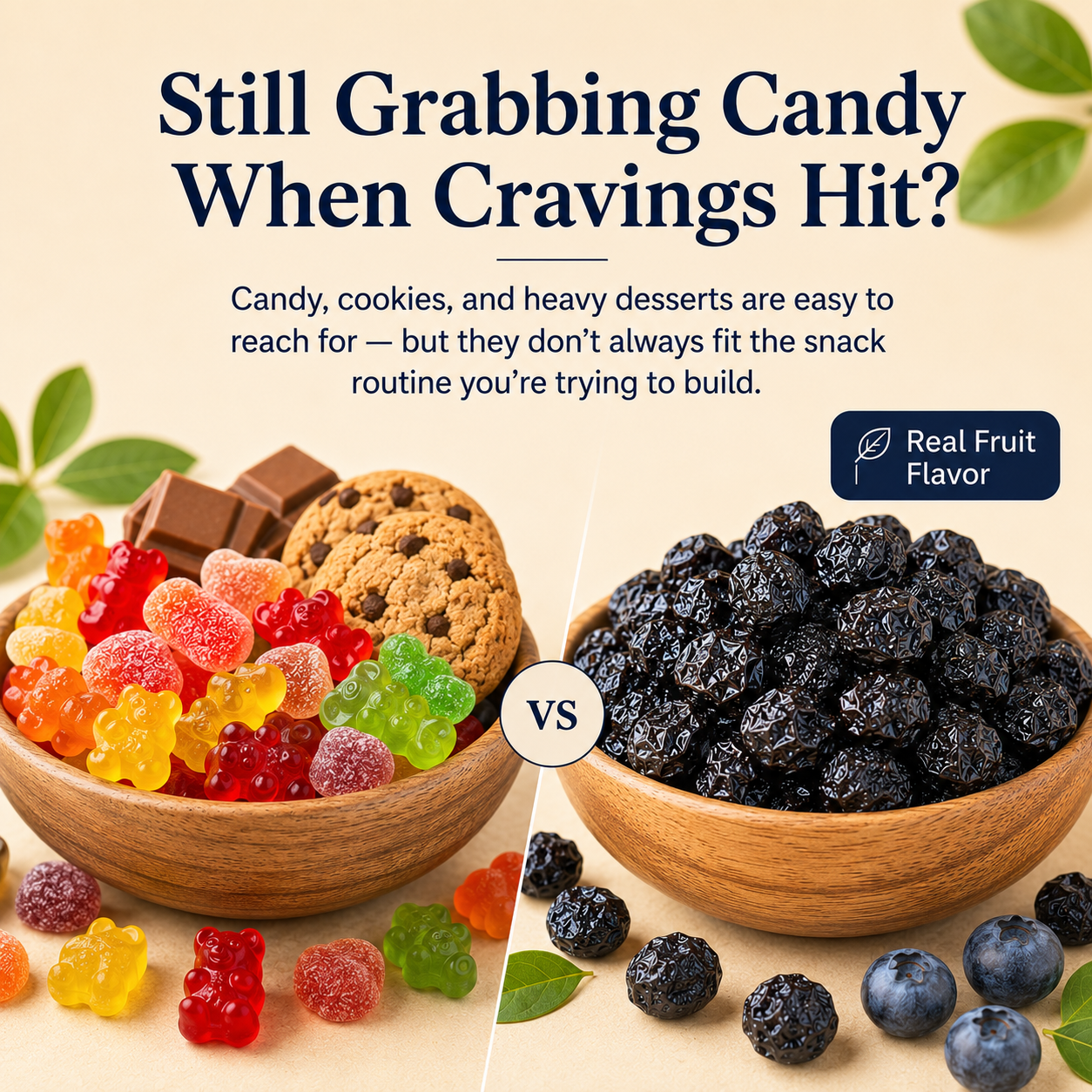 Large Plump Dried Blueberries, Natural Sweet Chewy Fruit Snack-LIN