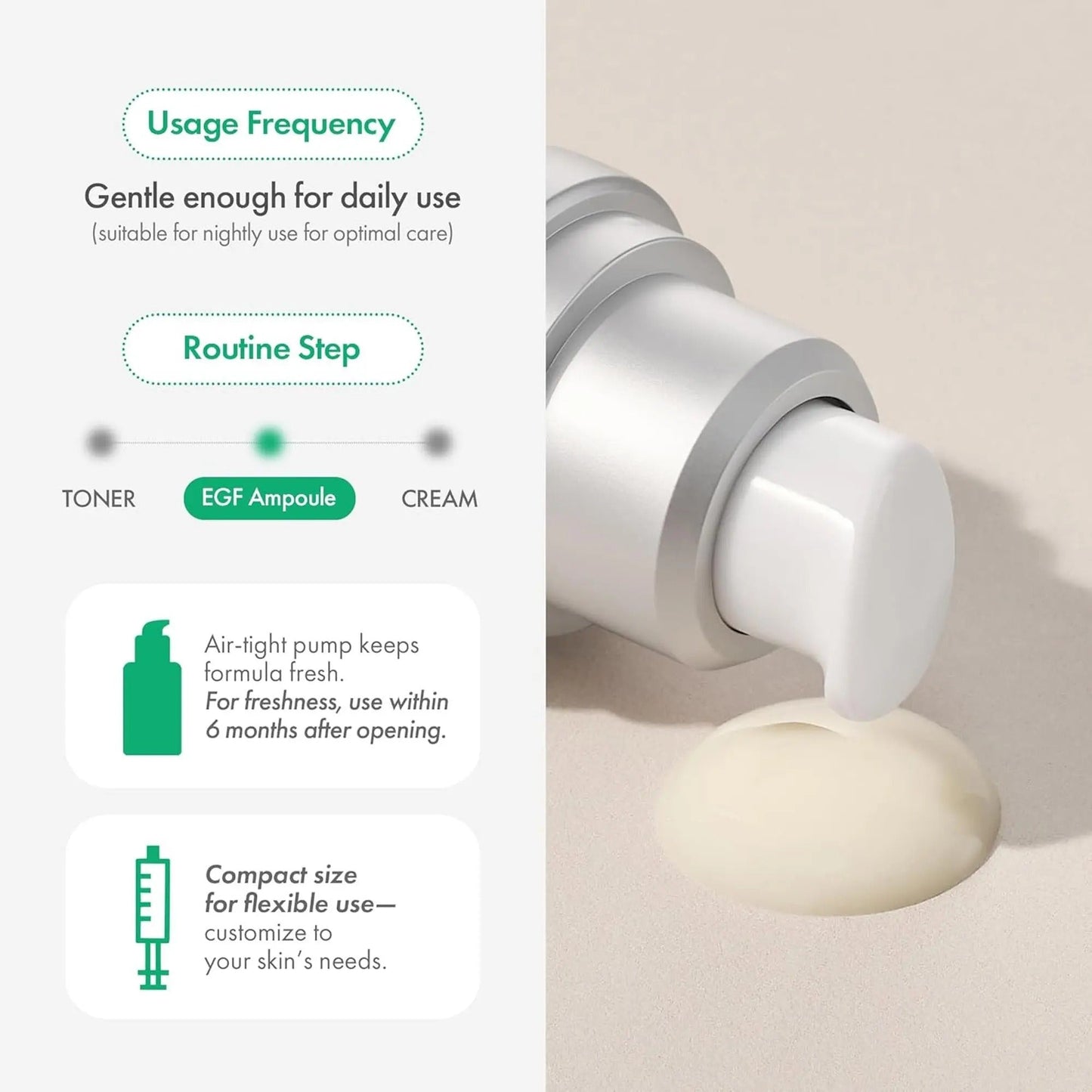 DW-EGF Melatoning Ampoule - Official Product Hydrating Skin Serum with Niacinamide and Glutathione for Uneven Skin & Visible Spots - Fast Absorbing Day and Night Ampoule Korean Skin Care-AJZ