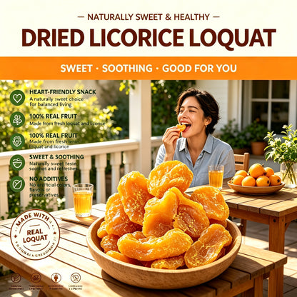 Dried Licorice Loquat | Natural Snack to Treat Cardiovascular Disease-LIN