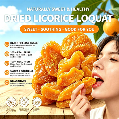Dried Licorice Loquat | Natural Snack to Treat Cardiovascular Disease-LIN